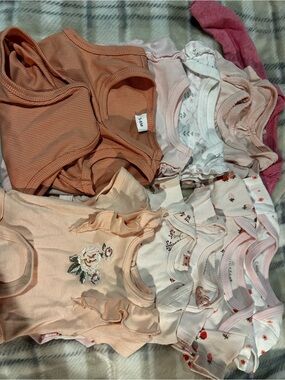 11 onsies Girls Pink Bundle